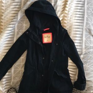 WORN ONCE! Hollister Navy Cargo Jacket